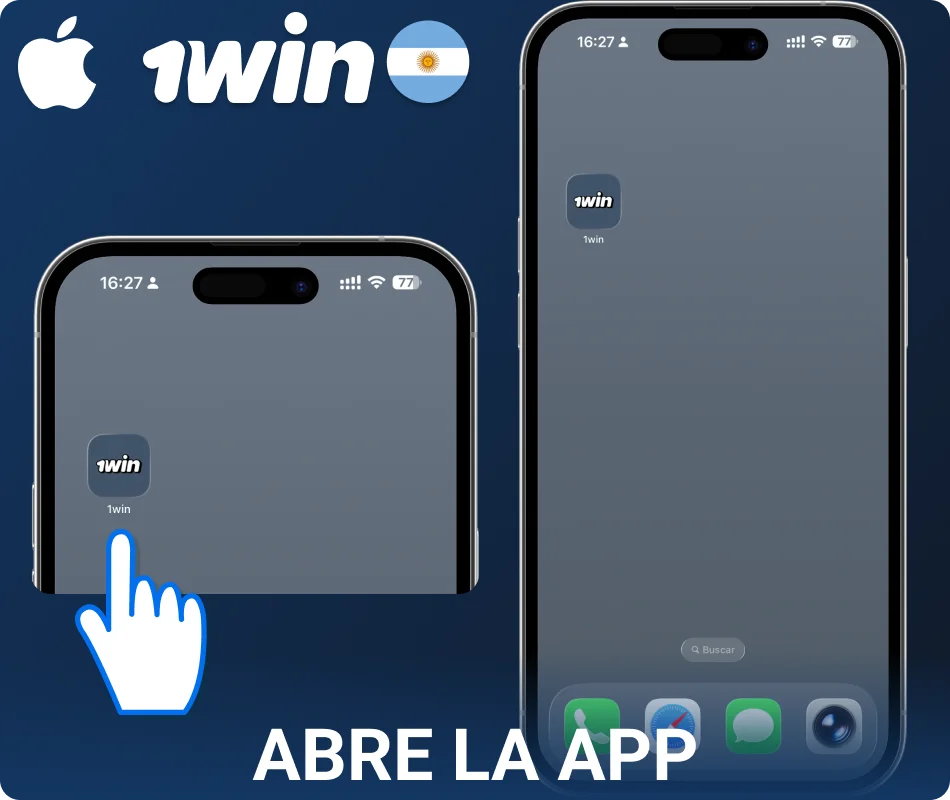 Abrí la aplicación iOS de 1win Argentina