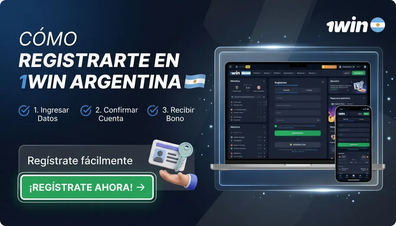 Crear una cuenta en 1win Argentina